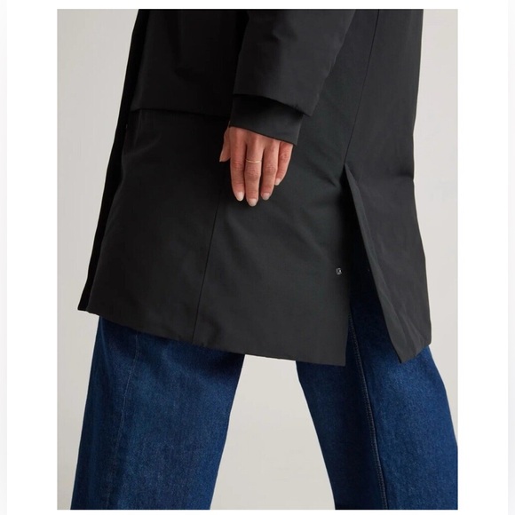 Quince Responsible Down Hooded Long Parka S Black - Picture 3 of 6